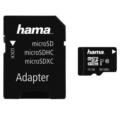 microSDHC 16GB Class 10 UHS-I 80MB/s + Adapter / Photo